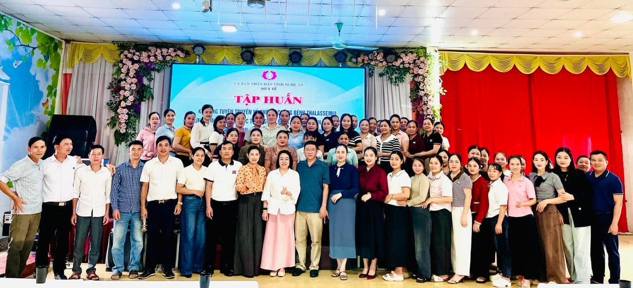 Trung tâm Huyết học – Truyền máu Nghệ An thực hiện chỉ đạo của Sở Y tế, tham gia báo cáo viên tại hội nghị tập huấn về thalassemia