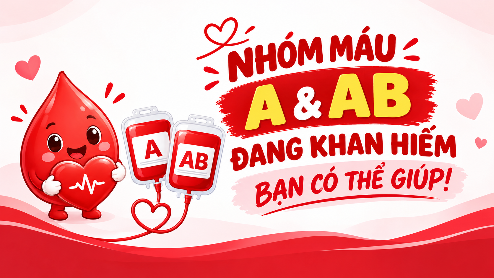 Kêu gọi hiến máu – nhóm máu A & AB đang khan hiếm ❤️